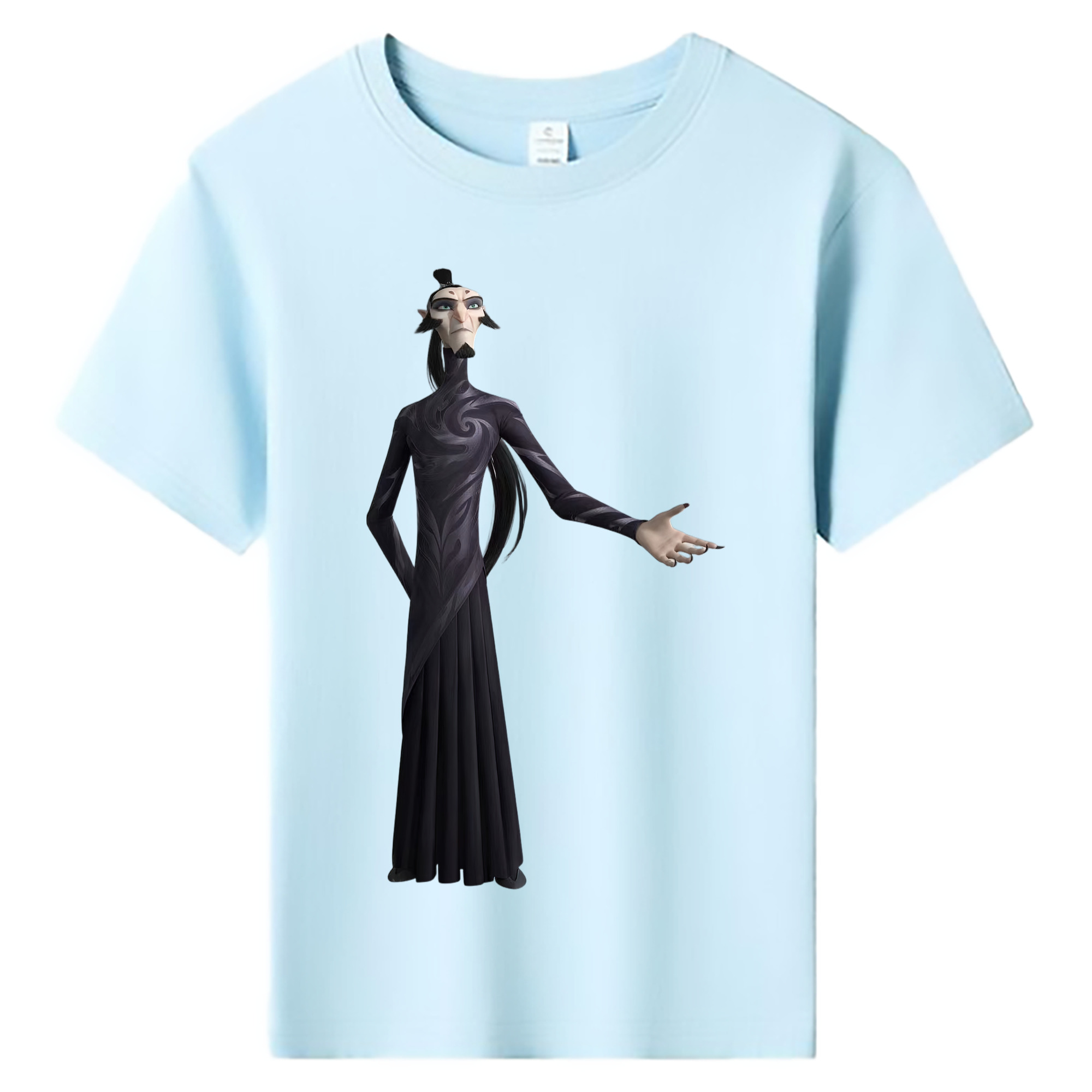 （画像用） Ne Zha 2 ナタ 魔童の大暴れ 綿100％キッズTシャツ（フロントプリント）